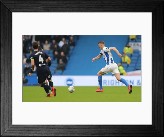 Framed Print : Brighton & Hove Albion vs. Derby County: FA Cup Fifth Round Clash at American Express Community Stadium (16FEB19) Framed Print : Brighton & Hove Albion vs. Derby County: FA Cup Fifth Round Clash at American Express Community Stadium (16FEB19)