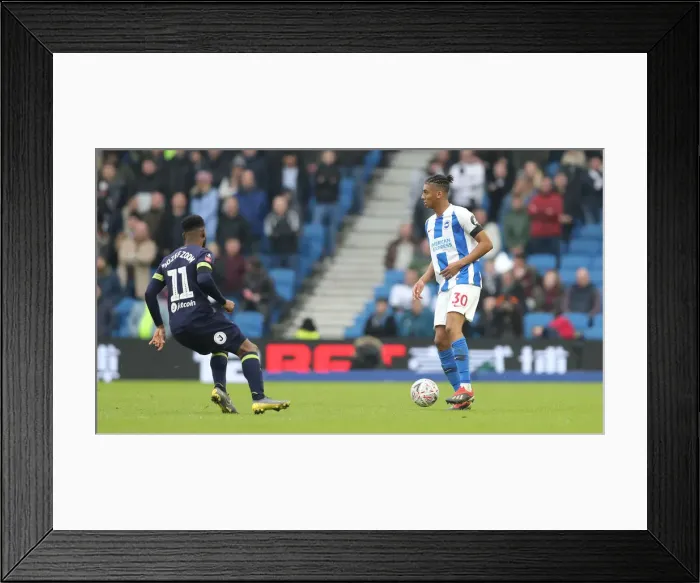 Framed Print : Brighton & Hove Albion vs. Derby County: FA Cup Fifth Round Clash at American Express Community Stadium (16FEB19) Framed Print : Brighton & Hove Albion vs. Derby County: FA Cup Fifth Round Clash at American Express Community Stadium (16FEB19)
