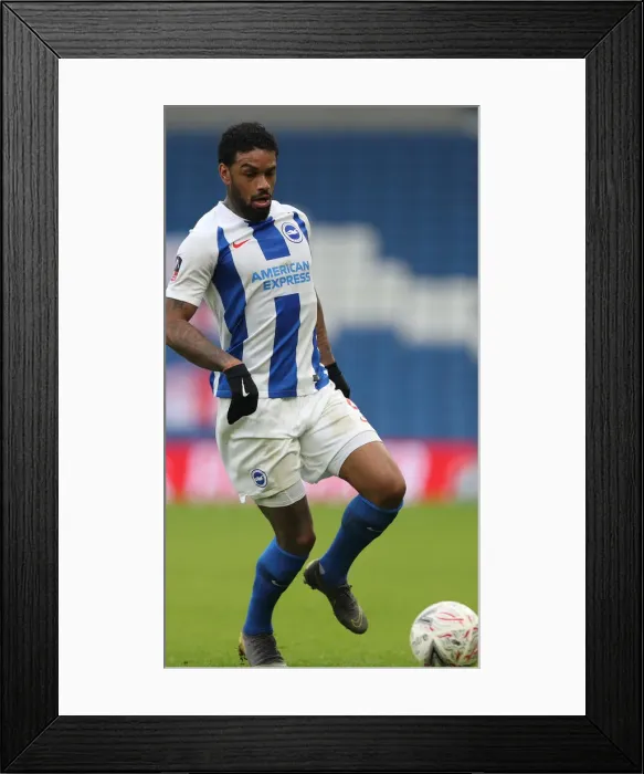 Framed Print : Brighton & Hove Albion vs. Derby County: FA Cup Battle at American Express Community Stadium (16 Feb 2019)
