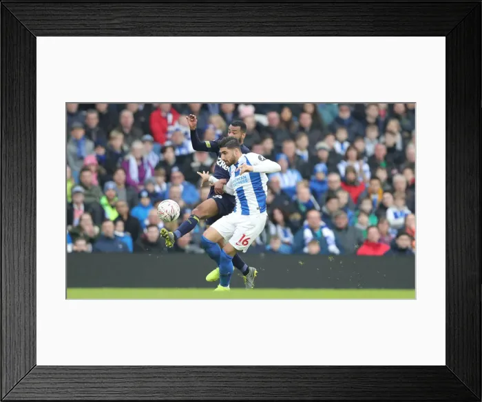 Framed Print : Brighton & Hove Albion vs. Derby County: FA Cup Fifth Round Clash at American Express Community Stadium (16FEB19) Framed Print : Brighton & Hove Albion vs. Derby County: FA Cup Fifth Round Clash at American Express Community Stadium (16FEB19)