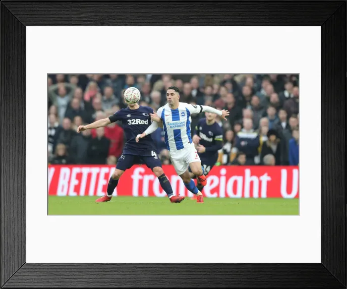 Framed Print : Brighton and Hove Albion vs. Derby County: Emirates FA Cup Showdown at American Express Community Stadium (February 16, 2019) Framed Print : Brighton and Hove Albion vs. Derby County: Emirates FA Cup Showdown at American Express Community Stadium (February 16, 2019)