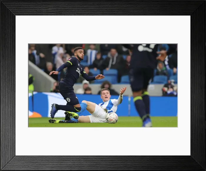 Framed Print : Brighton & Hove Albion vs. Derby County: FA Cup Battle at American Express Community Stadium (16FEB19) Framed Print : Brighton & Hove Albion vs. Derby County: FA Cup Battle at American Express Community Stadium (16FEB19)