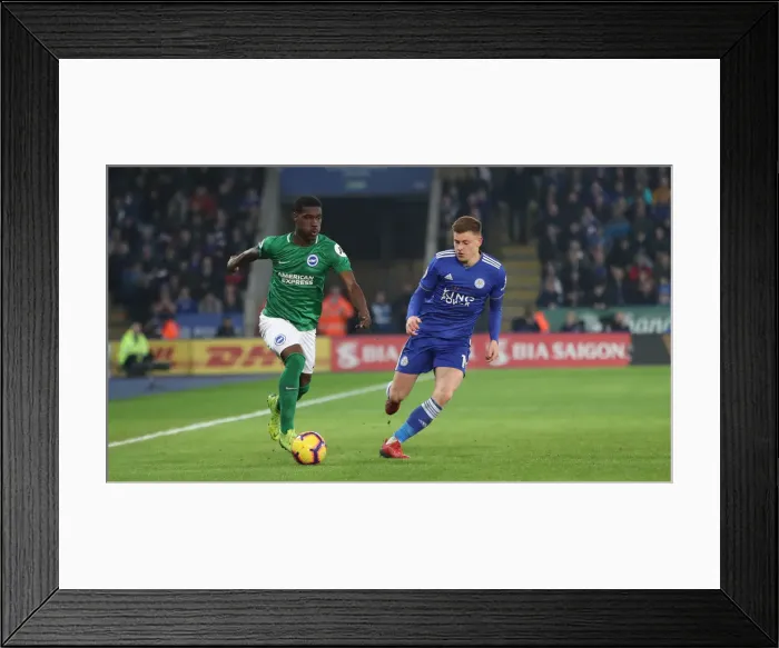 Framed Print : Premier League Showdown: Leicester City vs. Brighton & Hove Albion at The King Power Stadium - 26th February 2019 Framed Print : Premier League Showdown: Leicester City vs. Brighton & Hove Albion at The King Power Stadium - 26th February 2019