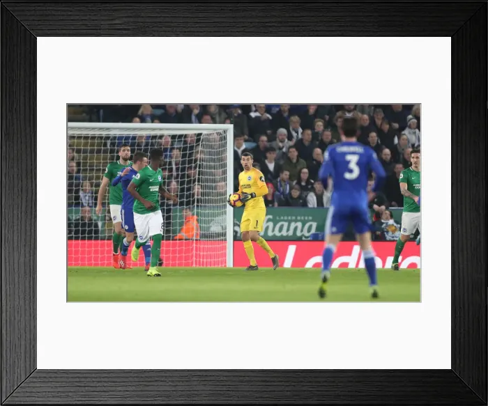 Framed Print : Premier League Showdown: Leicester City vs. Brighton & Hove Albion at The King Power Stadium - 26th February 2019