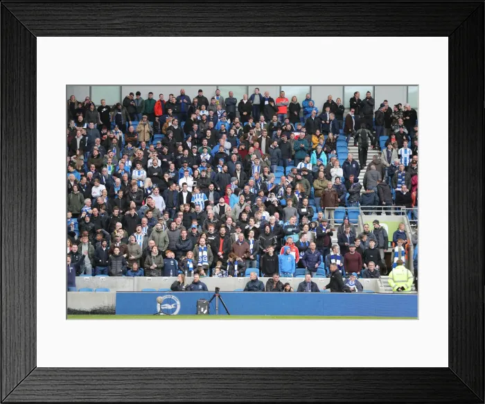 Framed Print : Brighton and Hove Albion vs. Huddersfield Town: Premier League Showdown at American Express Community Stadium (02MAR19)