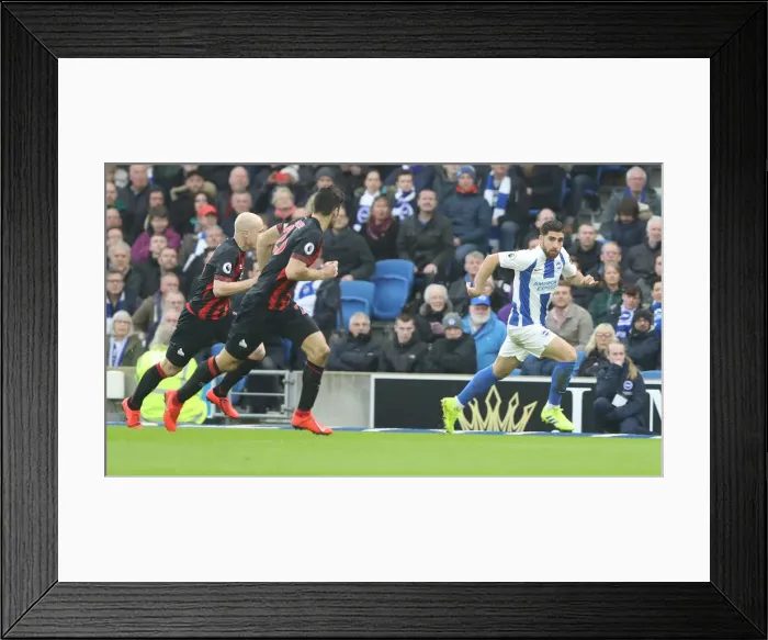 Framed Print : March 2019: Premier League Showdown between Brighton & Hove Albion and Huddersfield Town at American Express Community Stadium Framed Print : March 2019: Premier League Showdown between Brighton & Hove Albion and Huddersfield Town at American Express Community Stadium
