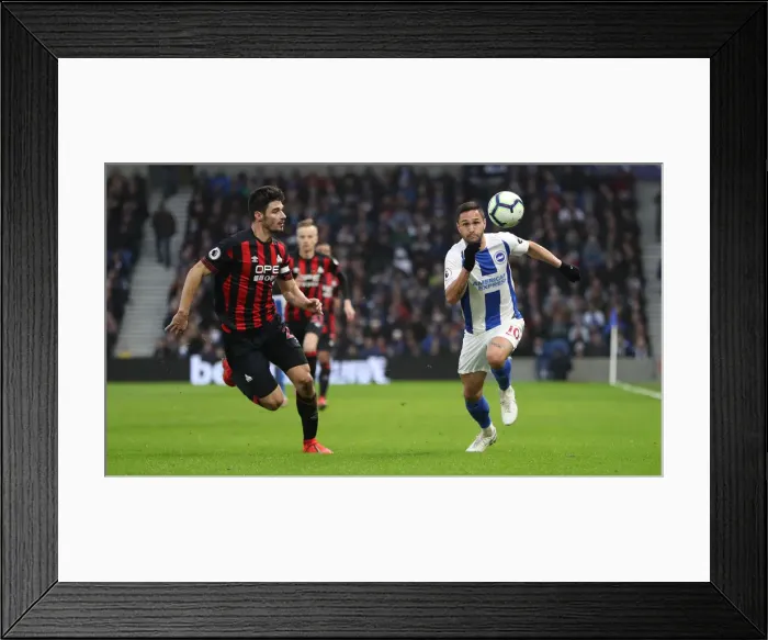 Framed Print : Premier League Showdown: Brighton & Hove Albion vs. Huddersfield Town (02MAR19) - American Express Community Stadium Framed Print : Premier League Showdown: Brighton & Hove Albion vs. Huddersfield Town (02MAR19) - American Express Community Stadium