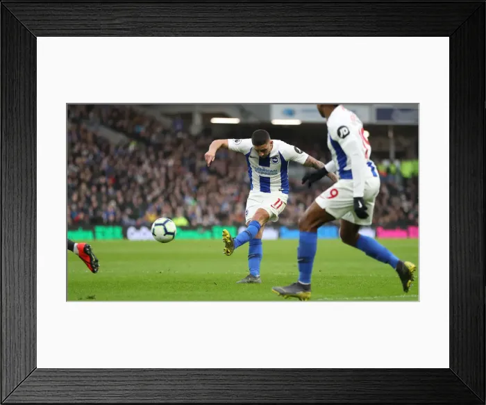 Framed Print : Brighton and Hove Albion vs. Huddersfield Town: Premier League Battle at American Express Community Stadium (02MAR19) Framed Print : Brighton and Hove Albion vs. Huddersfield Town: Premier League Battle at American Express Community Stadium (02MAR19)