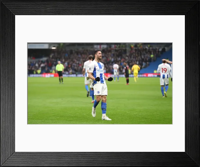 Framed Print : Brighton and Hove Albion vs. Huddersfield Town: Premier League Showdown at American Express Community Stadium (02MAR19)