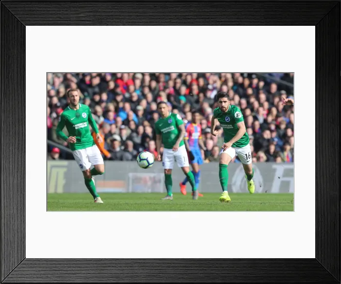 Framed Print : Brighton and Hove Albion vs. Crystal Palace: Premier League Clash at Selhurst Park (09MAR19) - Intense Action on the Field Framed Print : Brighton and Hove Albion vs. Crystal Palace: Premier League Clash at Selhurst Park (09MAR19) - Intense Action on the Field