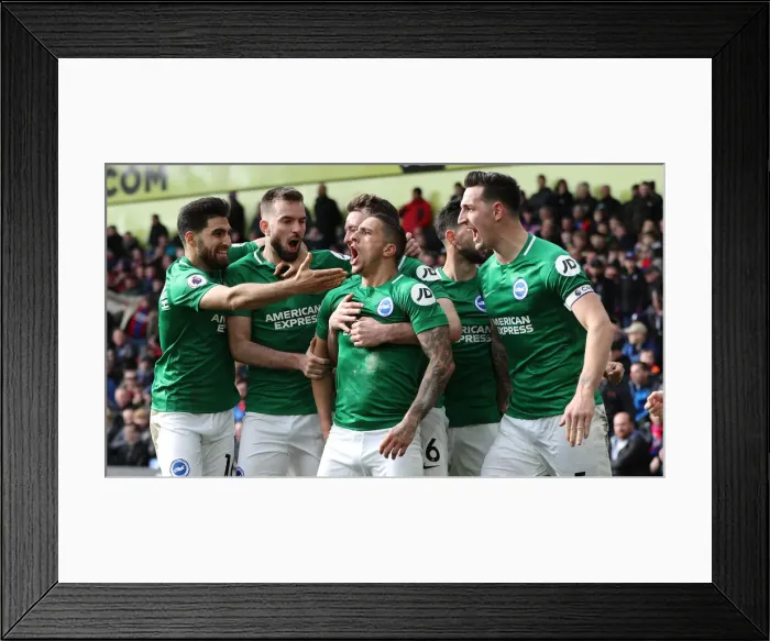 Framed Print : Brighton and Hove Albion vs. Crystal Palace: Premier League Showdown at Selhurst Park (09MAR19)