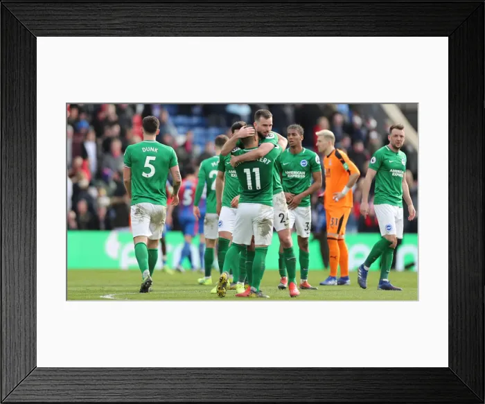 Framed Print : Premier League Showdown: Crystal Palace vs. Brighton and Hove Albion at Selhurst Park on 9th March 2019