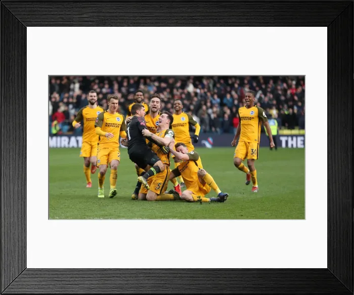 Framed Print : Brighton and Hove Albion vs. Millwall: FA Cup Quarterfinal Battle at The Den (17 March 2019) Framed Print : Brighton and Hove Albion vs. Millwall: FA Cup Quarterfinal Battle at The Den (17 March 2019)
