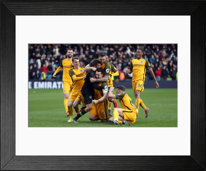 Framed Print : FA Cup Quarterfinal Showdown: Millwall vs. Brighton and Hove Albion at The Den (17MAR19)
