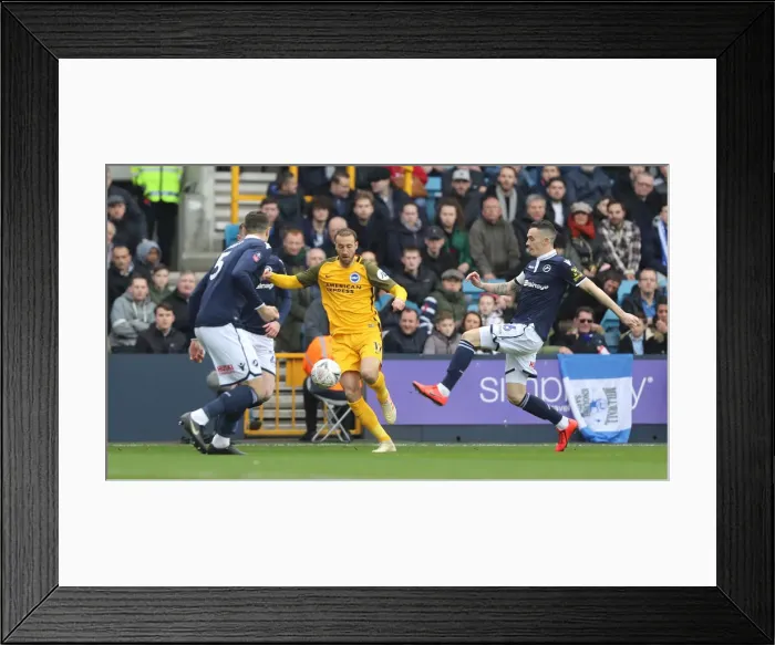 Framed Print : Brighton and Hove Albion vs. Millwall: FA Cup Quarterfinal Battle at The Den (17MAR19) Framed Print : Brighton and Hove Albion vs. Millwall: FA Cup Quarterfinal Battle at The Den (17MAR19)