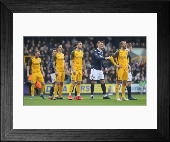 Framed Print : FA Cup Quarterfinal Showdown: Millwall vs. Brighton and Hove Albion at The Den (17MAR19)