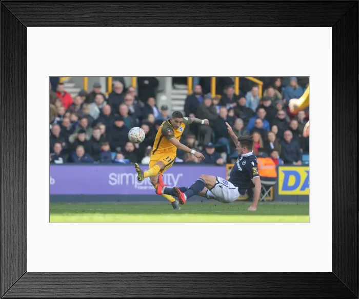 Framed Print : FA Cup Quarterfinal Showdown: Millwall vs. Brighton and Hove Albion at The Den (17MAR19) Framed Print : FA Cup Quarterfinal Showdown: Millwall vs. Brighton and Hove Albion at The Den (17MAR19)