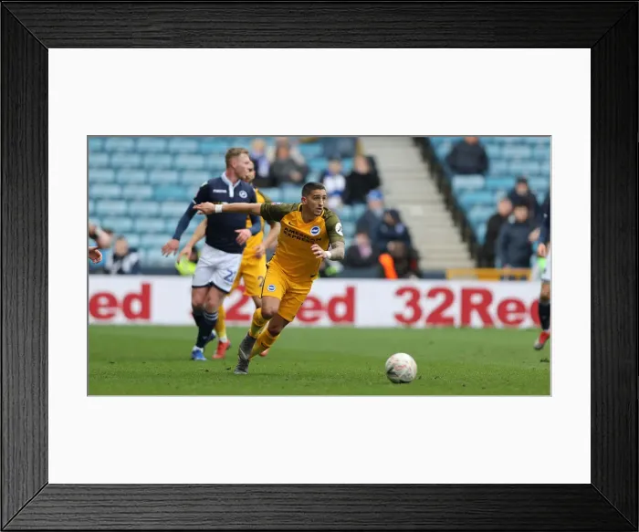 Framed Print : Brighton and Hove Albion vs. Millwall: FA Cup Quarterfinal Battle at The Den (17MAR19) Framed Print : Brighton and Hove Albion vs. Millwall: FA Cup Quarterfinal Battle at The Den (17MAR19)