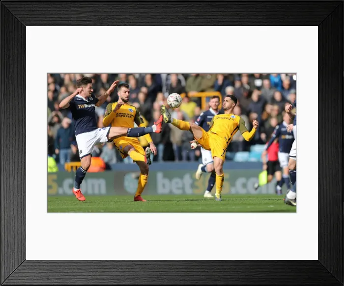 Framed Print : Brighton and Hove Albion vs. Millwall: FA Cup Quarterfinal Battle at The Den (17MAR19) Framed Print : Brighton and Hove Albion vs. Millwall: FA Cup Quarterfinal Battle at The Den (17MAR19)
