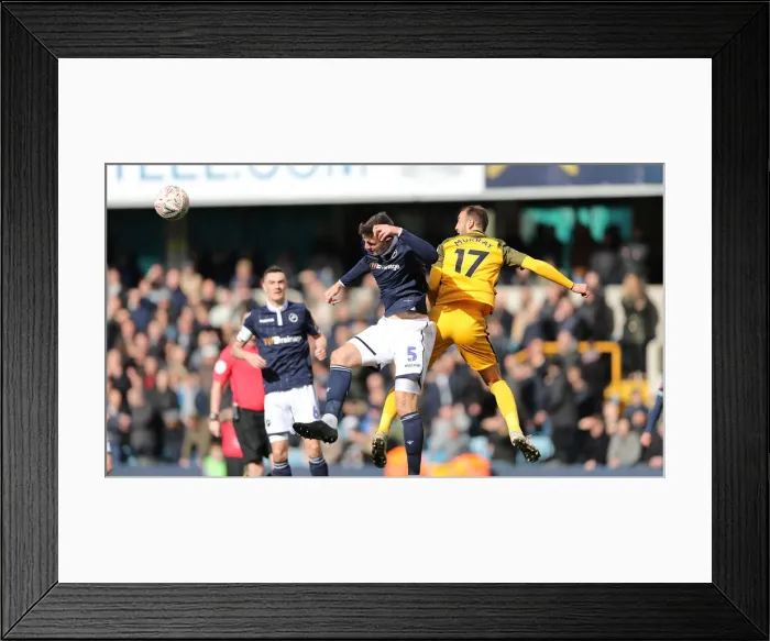 Framed Print : FA Cup Quarterfinal Showdown: Millwall vs. Brighton and Hove Albion at The Den (17MAR19)