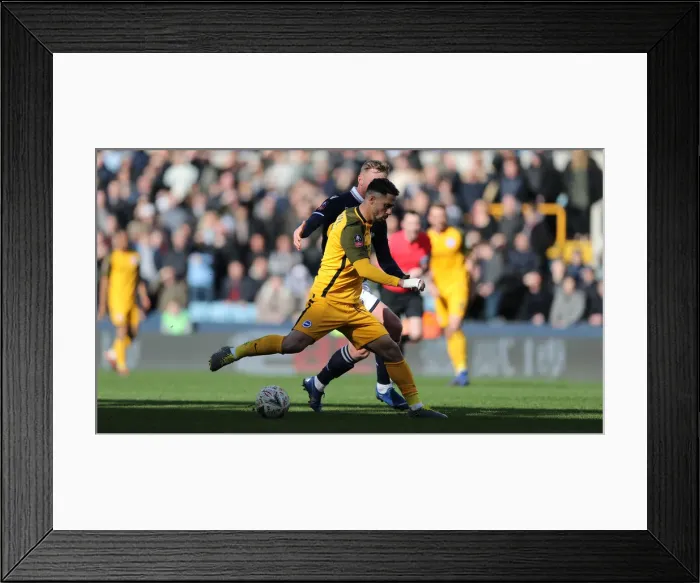 Framed Print : Brighton and Hove Albion vs. Millwall: Emirates FA Cup Quarterfinal Battle at The Den (17MAR19) Framed Print : Brighton and Hove Albion vs. Millwall: Emirates FA Cup Quarterfinal Battle at The Den (17MAR19)