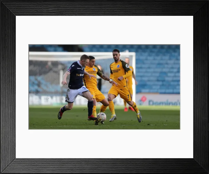 Framed Print : Brighton and Hove Albion vs. Millwall: FA Cup Quarterfinal Battle at The Den (17Mar19) Framed Print : Brighton and Hove Albion vs. Millwall: FA Cup Quarterfinal Battle at The Den (17Mar19)