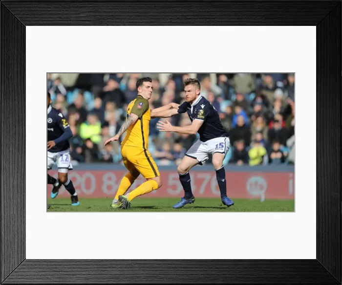 Framed Print : FA Cup Quarterfinal Showdown: Millwall vs. Brighton and Hove Albion at The Den (17MAR19) Framed Print : FA Cup Quarterfinal Showdown: Millwall vs. Brighton and Hove Albion at The Den (17MAR19)