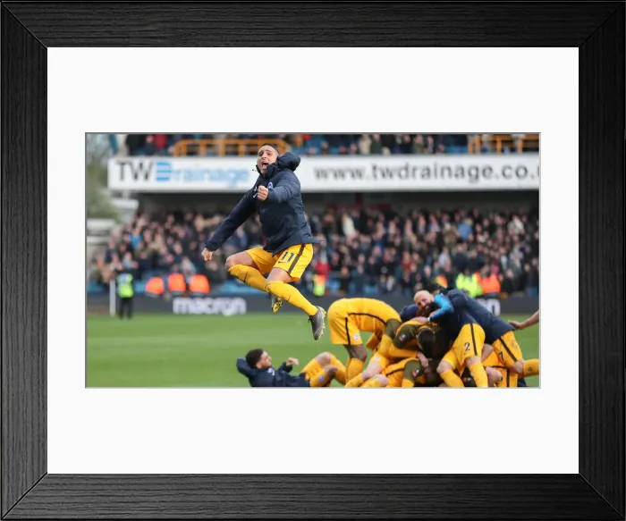 Framed Print : Brighton and Hove Albion vs. Millwall: FA Cup Quarterfinal Battle at The Den (17MAR19) Framed Print : Brighton and Hove Albion vs. Millwall: FA Cup Quarterfinal Battle at The Den (17MAR19)
