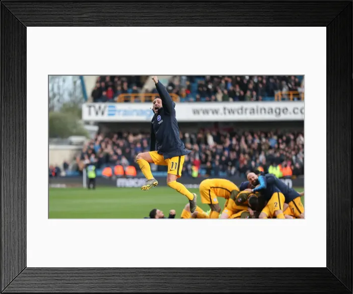 Framed Print : Brighton and Hove Albion vs. Millwall: FA Cup Quarterfinal Battle at The Den (17 March 2019) Framed Print : Brighton and Hove Albion vs. Millwall: FA Cup Quarterfinal Battle at The Den (17 March 2019)