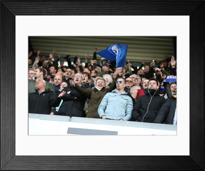 Framed Print : FA Cup Quarterfinal Showdown: Millwall vs. Brighton & Hove Albion at The Den (17MAR19)