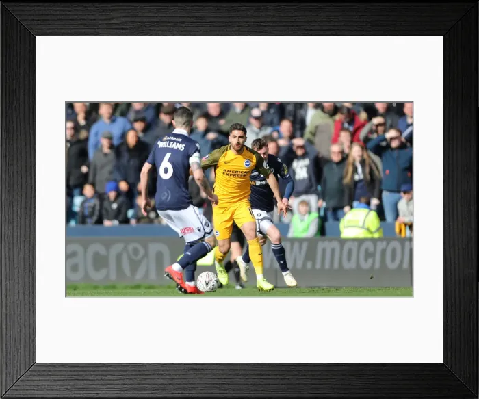 Framed Print : Brighton and Hove Albion vs. Millwall: FA Cup Quarterfinal Battle at The Den (17 March 2019) Framed Print : Brighton and Hove Albion vs. Millwall: FA Cup Quarterfinal Battle at The Den (17 March 2019)