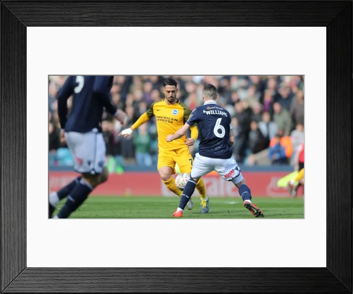 Framed Print : FA Cup Quarterfinal Showdown: Millwall vs. Brighton and Hove Albion at The Den (17March19) Framed Print : FA Cup Quarterfinal Showdown: Millwall vs. Brighton and Hove Albion at The Den (17March19)