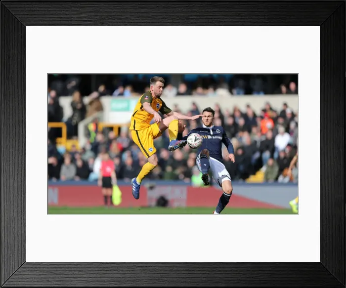 Framed Print : Brighton and Hove Albion vs Millwall: FA Cup Quarterfinal Battle at The Den (17Mar19) Framed Print : Brighton and Hove Albion vs Millwall: FA Cup Quarterfinal Battle at The Den (17Mar19)