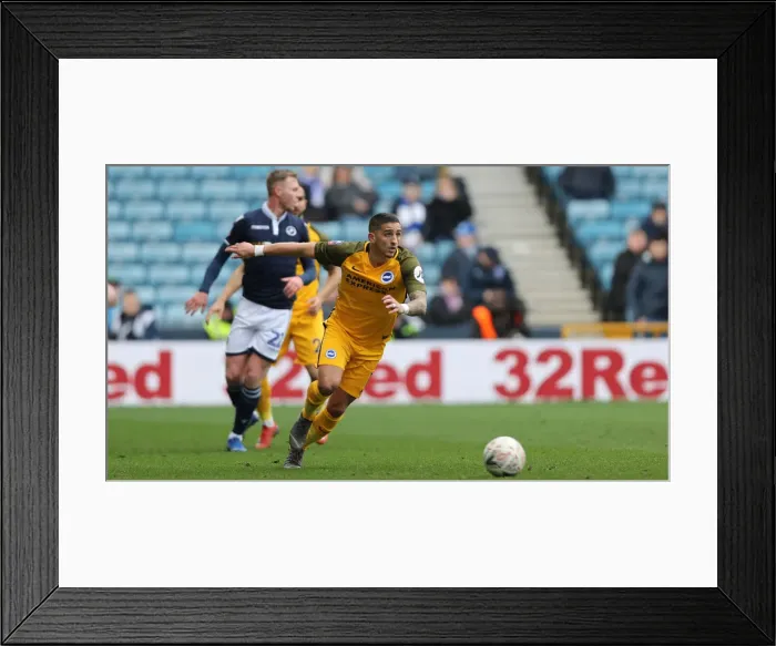 Framed Print : Brighton and Hove Albion vs. Millwall: FA Cup Quarterfinal Battle at The Den (17 March 2019) Framed Print : Brighton and Hove Albion vs. Millwall: FA Cup Quarterfinal Battle at The Den (17 March 2019)