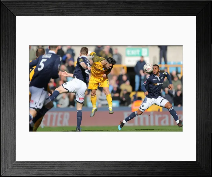 Framed Print : Brighton and Hove Albion vs. Millwall: FA Cup Quarterfinal Battle at The Den (17Mar19) Framed Print : Brighton and Hove Albion vs. Millwall: FA Cup Quarterfinal Battle at The Den (17Mar19)