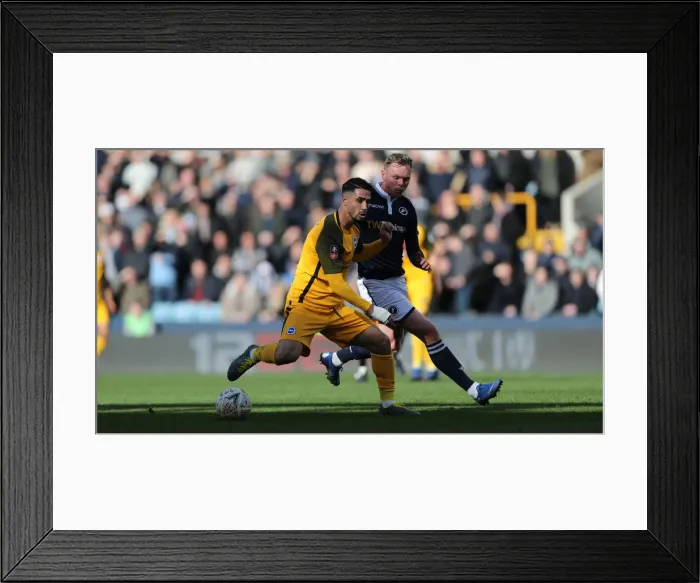 Framed Print : Brighton and Hove Albion vs. Millwall: FA Cup Quarterfinal Battle at The Den (17 March 2019) Framed Print : Brighton and Hove Albion vs. Millwall: FA Cup Quarterfinal Battle at The Den (17 March 2019)