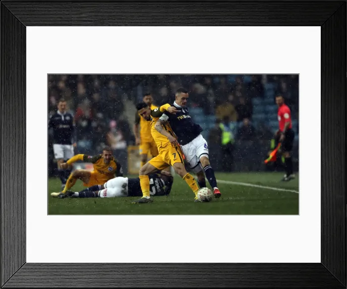 Framed Print : Brighton and Hove Albion vs. Millwall: FA Cup Quarterfinal Battle at The Den (17MAR19) Framed Print : Brighton and Hove Albion vs. Millwall: FA Cup Quarterfinal Battle at The Den (17MAR19)