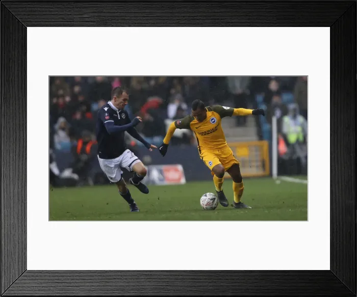 Framed Print : FA Cup Quarterfinal Showdown: Millwall vs. Brighton and Hove Albion at The Den (17MAR19) Framed Print : FA Cup Quarterfinal Showdown: Millwall vs. Brighton and Hove Albion at The Den (17MAR19)