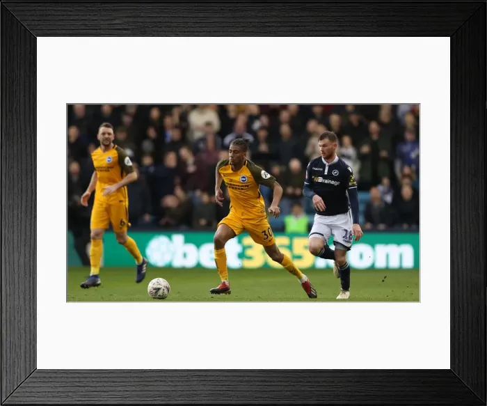 Framed Print : Brighton and Hove Albion vs. Millwall: Emirates FA Cup Quarterfinal Battle at The Den (17MAR19) Framed Print : Brighton and Hove Albion vs. Millwall: Emirates FA Cup Quarterfinal Battle at The Den (17MAR19)