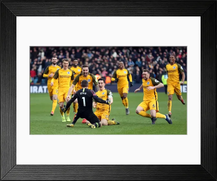 Framed Print : Brighton and Hove Albion vs. Millwall: FA Cup Quarterfinal Battle at The Den (17 March 2019) Framed Print : Brighton and Hove Albion vs. Millwall: FA Cup Quarterfinal Battle at The Den (17 March 2019)