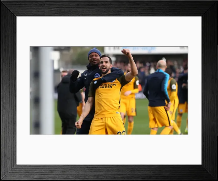 Framed Print : FA Cup Quarterfinal Showdown: Millwall vs. Brighton and Hove Albion at The Den (17MAR19)