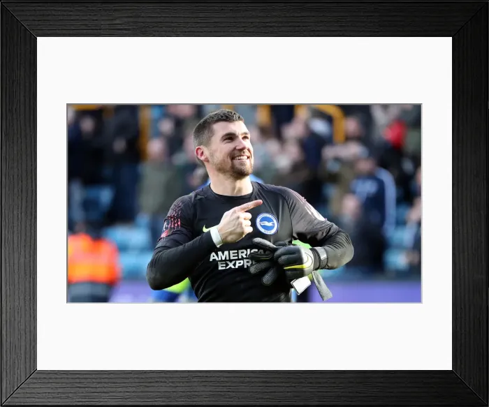 Framed Print : Brighton and Hove Albion vs. Millwall: FA Cup Quarterfinal Battle at The Den (17MAR19)
