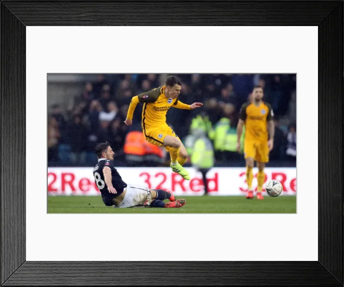 Framed Print : Brighton and Hove Albion vs. Millwall: FA Cup Quarterfinal Battle at The Den (17MAR19)