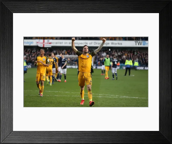 Framed Print : Brighton and Hove Albion vs. Millwall: FA Cup Quarterfinal Battle at The Den (17MAR19)
