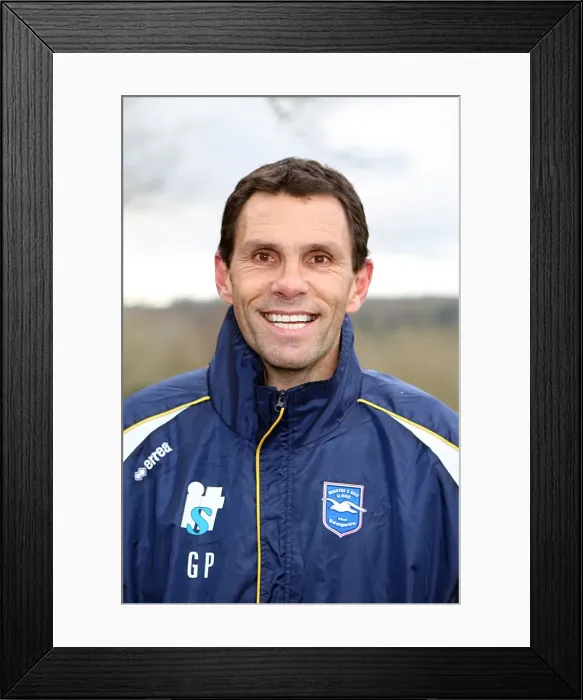 Framed Print : Gus Poyet: The Mastermind Behind Brighton and Hove Albion FC's Success Framed Print : Gus Poyet: The Mastermind Behind Brighton and Hove Albion FC's Success
