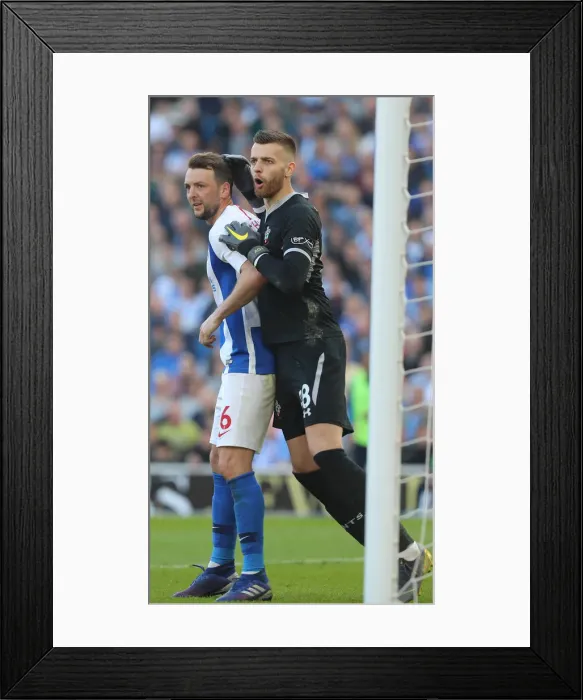 Framed Print : Brighton and Hove Albion vs. Southampton: Premier League Battle at American Express Community Stadium (30.03.19)