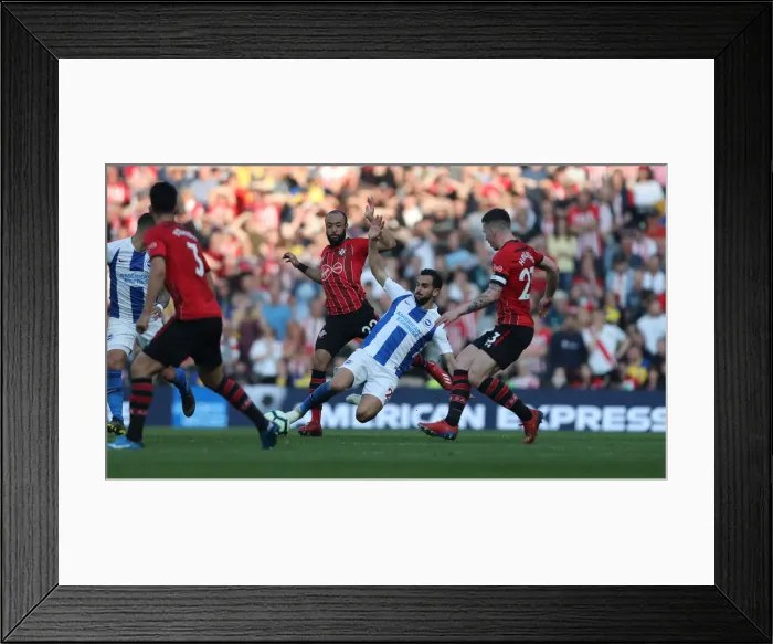 Framed Print : Brighton and Hove Albion vs. Southampton: Premier League Showdown at American Express Community Stadium (30MAR19) Framed Print : Brighton and Hove Albion vs. Southampton: Premier League Showdown at American Express Community Stadium (30MAR19)