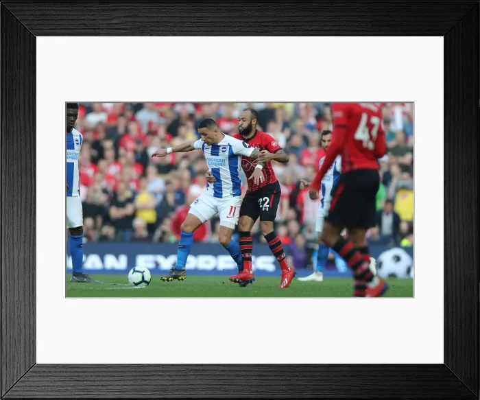 Framed Print : Brighton and Hove Albion vs. Southampton: Premier League Showdown at American Express Community Stadium (30MAR19) Framed Print : Brighton and Hove Albion vs. Southampton: Premier League Showdown at American Express Community Stadium (30MAR19)