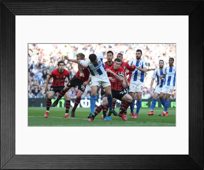 Framed Print : Brighton and Hove Albion vs. Southampton: Premier League Showdown at American Express Community Stadium (30MAR19) Framed Print : Brighton and Hove Albion vs. Southampton: Premier League Showdown at American Express Community Stadium (30MAR19)