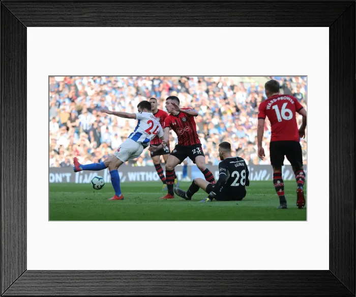 Framed Print : Brighton and Hove Albion vs. Southampton: Premier League Showdown at American Express Community Stadium (30MAR19) Framed Print : Brighton and Hove Albion vs. Southampton: Premier League Showdown at American Express Community Stadium (30MAR19)